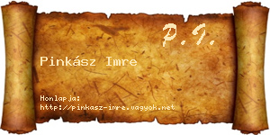 Pinkász Imre névjegykártya